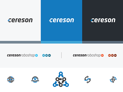 Cereson Roboshop branding cereson design icons illustration logo robot shop