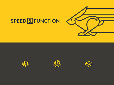 Speed and Function branding bunny design function hare icon illustration logo rabbit speed vector