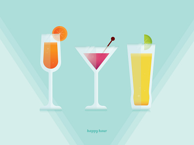 Happy Hour alcohol beverage cocktail drinks icon icons illustration logo vector