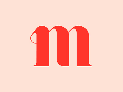 M logo logotype m monogram typography