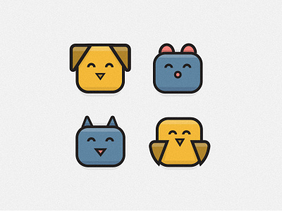 Fetch Icons animal app icon logo symbol