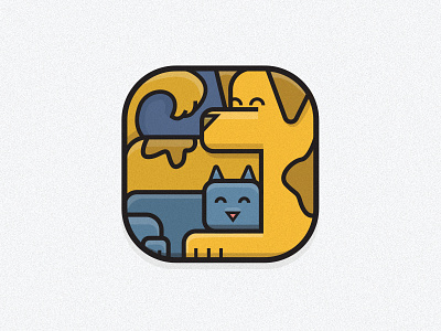 App Icon app cat design dog icon vector