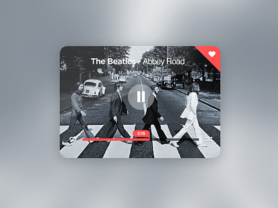 Music Player Widget app application button design element interface music music player player red ui ux web widget
