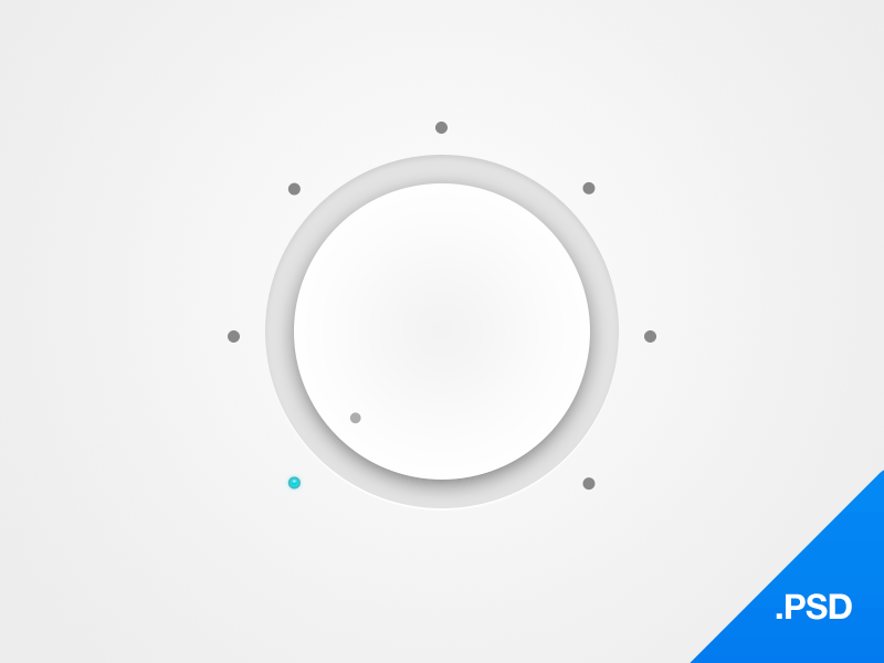 Dial Button PSD Freebie animation bright button dial element flat free freebie interface ios music object photoshop player psd rotation smart web white