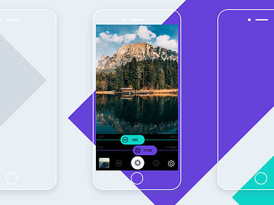Camera android app camera flat interface ios iphone mobile photo photography ui ux