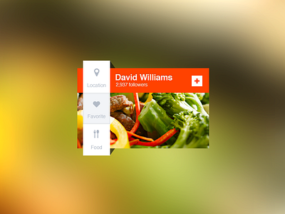 Widget design elements food fork green icons location tag ui web widget