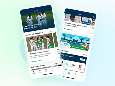Sports App app cricket gradient mesh gradient sports ui