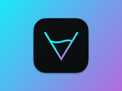 Venu App Icon app bar branding club gradient icon ios launcher logo restaurant