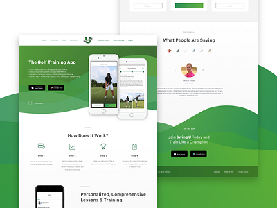 Swing-U landing page