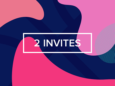 2x Dribbble Invites draft dribbble giveaway graphic illustration invitation invites ui