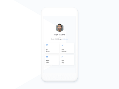 User Profile app cards daily design dribbble icons profile ui user work