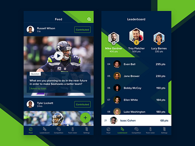Football App feed football leaderboard nfl rank seahawks sports