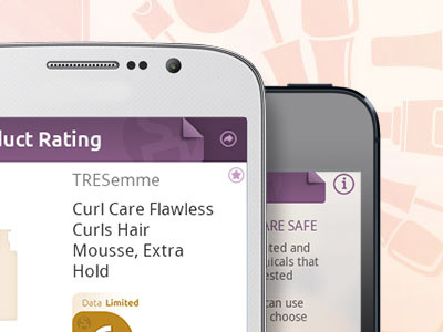 EWG Skin Deep Mobile App Page