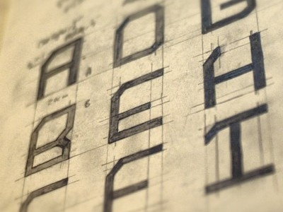 Some more letters font modern typography