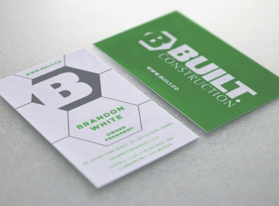 Built Construction Cards business cards