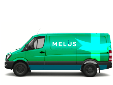 Melius Vehicle Wrap design illustration logo