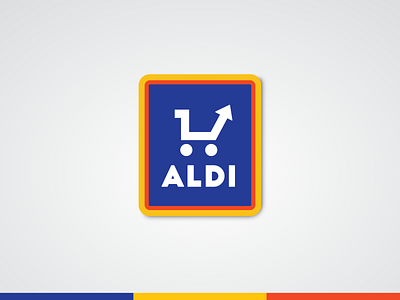 Aldi Logo Redesign aldi efficient food grocery grocery store logo modern rebrand shop shot