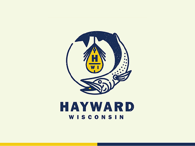 Hayward Wisconsin Logo bait fish fishing hayward logo muskie musky wisconsin