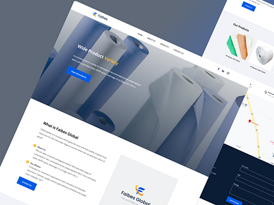 Paper products landing page UI/UX