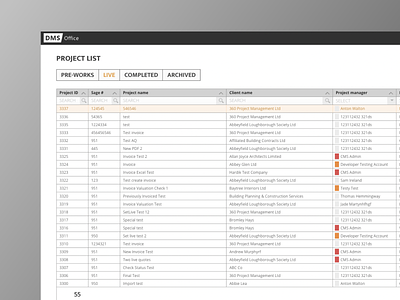 Data management UI/UX