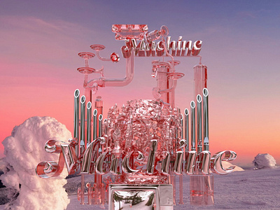 ROSE GOLD MACHINE 3D DESIGN