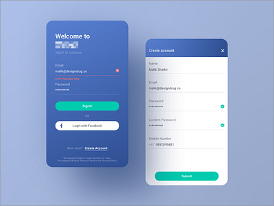 Sign in / sign up screens app case study dailyui design interaction log in login mobile product sign in sign up signin signup ui ux