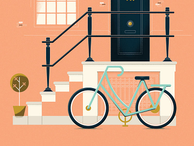 Amsterdam amsterdam bicycle graphic design illustration pastel travel