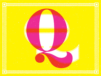 Q bright capital letter drop cap lettering overlay q texture