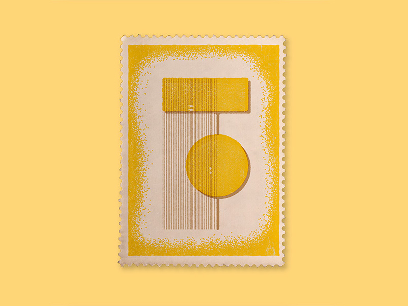 F initial drop cap letter type contrast gold yellow typography lettering art deco