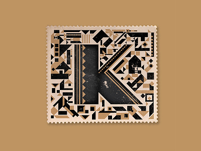 K art cap contrast deco detail drop gold initial letter lettering type typography