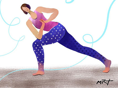 Twist digitalart illustration procreate yoga