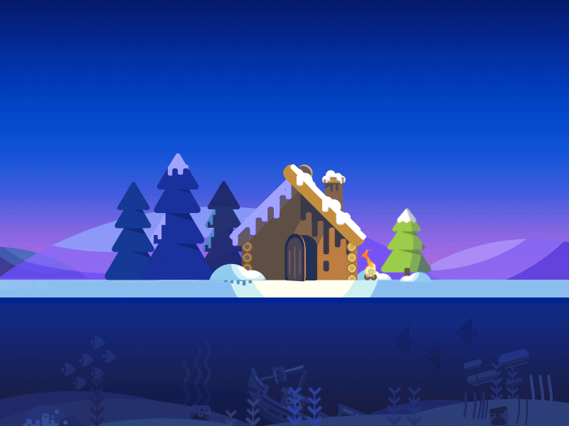 Hello dribbble! ae bed sea snow