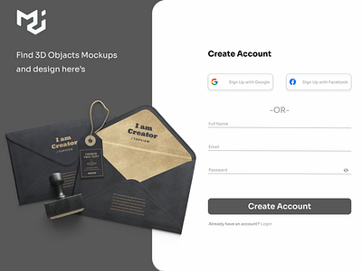 Sign Up Page branding contact from graphic design logo ui uiux