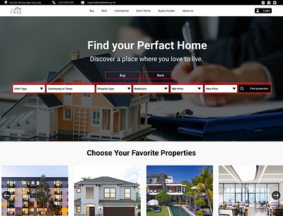 Property Website branding mobileapp property website ui ux web design