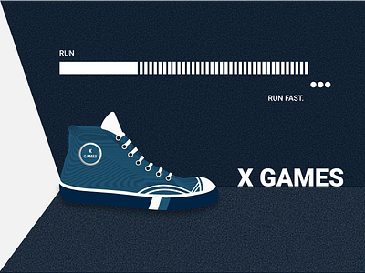 X Games Shoe Design : Branding advertisement branding concept design graphic design shoes design sports x games