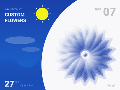 Custom Gradient Flower: Day - Weather Forecast