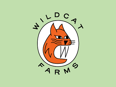 Wildcat Farms agriculture calgary cat farm grow kitty local logo mascot permaculture regenerative wild wildcat
