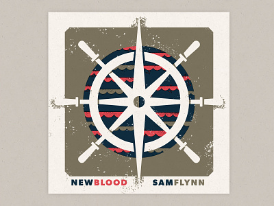 Sam Flynn — New Blood album calgary clouds compass ep helm music nautical sam flynn screenprint silkscreen waves