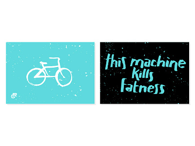 Caffe Racers Spokecard bicycle bike brush gang hand hand lettering illustration lettering print screenprint spoke card