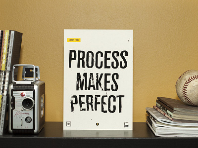 Process Makes Perfect print process screen print typography