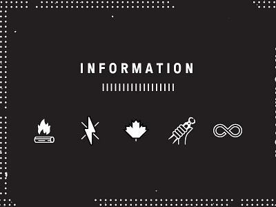 Information Tag bolt canada fire handmade icons infinite information maple leaf tag tools