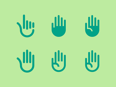 Hands hands icons minimal