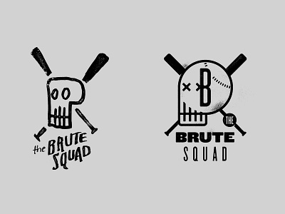 Brute Squad 2 andre the giant baseball brute squad logo skulls softball sports