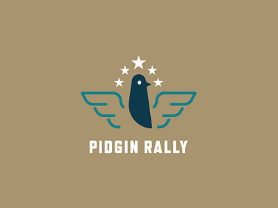Pidgin Rally bird logo pigeon wip