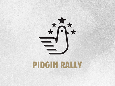 Pidgin Rally adventure race bird logo pidgin rally pigeon