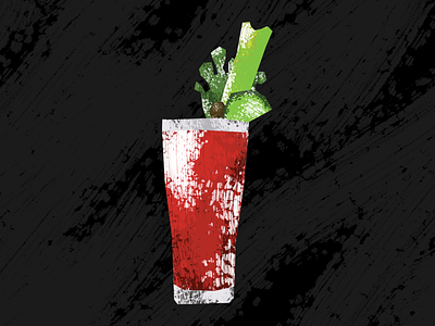 Caesar Rim Salt bloody mary caesar cocktail drink flavour illustration