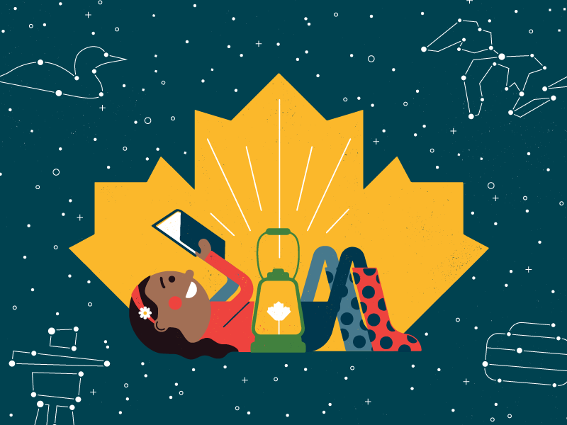 O Canada Reads — Cover Illustration by Chris Pecora on Dribbble