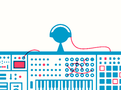 Synth Buddy illustration korg moog synth volca