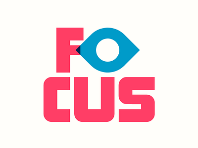 Focus Pocus eyeball typography