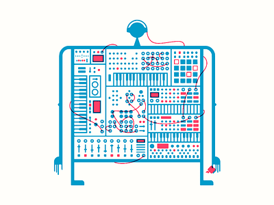 Synth Buddy illustration korg music synth synthesizer volca